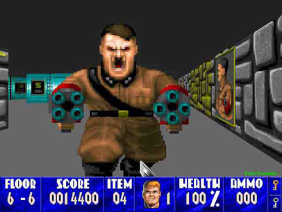 PC - Wolfenstein 3D (Castle Totenkopf SDL) - Level 12 